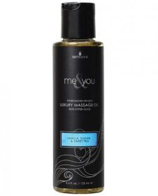 Me &amp; You Massage Oil Vanilla Sugar Sweet Pea 4.2oz