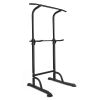 Power Tower Workout Dip Station Pull Up Bar, Height Adjustable Multi-Function Dip Stand for Home Gym Strength Training Fitness Equipment