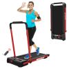 2 in 1 Under Desk Treadmill for Home, Installation-Free Foldable Treadmill Compact Electric Running Machine, Remote Control &amp; LED Display Walking