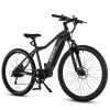 E27179 Elecony Electric 27.5" Adults Bike, Removable Hidden 36V 10Ah Lithium Battery 350W Brushless Motor City Ebike, 20MPH Assist, Disc Brake, 7 Spee