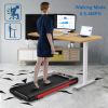 2 in 1 Under Desk Treadmill for Home, Installation-Free Foldable Treadmill Compact Electric Running Machine, Remote Control &amp; LED Display Walking