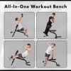 Roman Chair with Adjustable Height,Multi-function Bench, Back Extension Bench, Ab Chair for Whole-Body Training