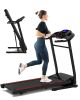 FYC Folding Treadmill for Home with Incline, 3.5HP 330lb Weight Capacity Foldable Electric Walking Treadmill, 12 Preset Programs Exercise Running Mach