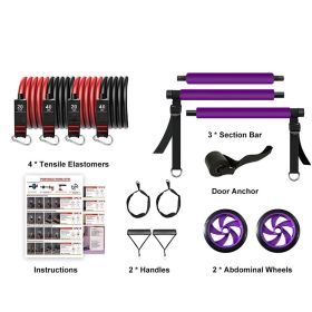 Portable Home Gym Core Strength Training Equipment for Men and Women (Type: Weights Accessories, Color: Purple)