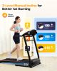 FYC Folding Treadmill for Home with Incline, 3.5HP 330lb Weight Capacity Foldable Electric Walking Treadmill, 12 Preset Programs Exercise Running Mach