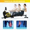 Magnetic Rowing Machine Folding Rower with 14 Level Resistance Adjustable, LCD Monitor and Tablet Holder for Foldable Rower Home Gym Cardio Workout